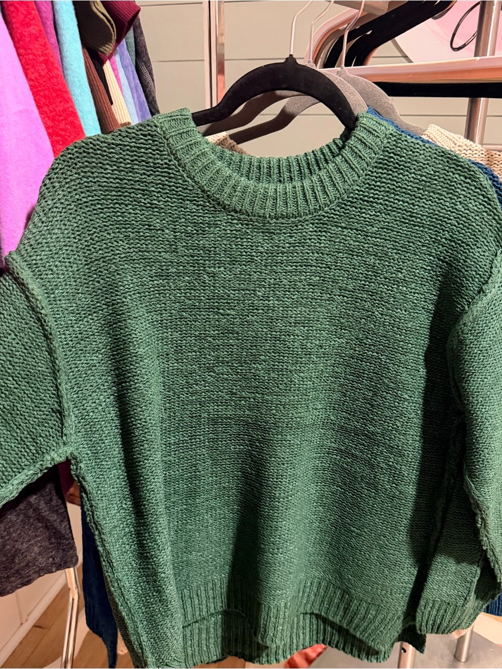 New zenana sweater small medium large green blue beige - Picture 3 of 5